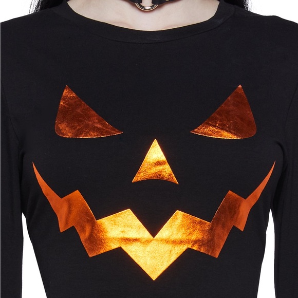 TRICKZ N' TREATZ WICKED THOTS PUMPKIN MINI DRESS - Picture 7 of 9